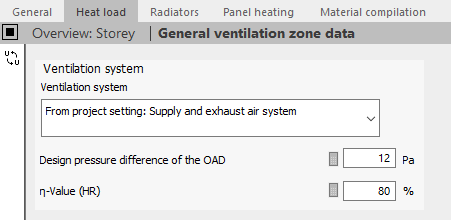 Ventilation system Linear Building