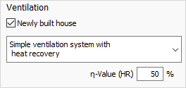 Ventilation heat load project level Linear Building