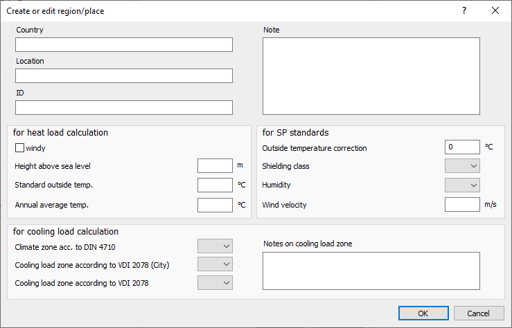 Create region edit Linear Building