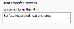 Heat transfer system Linear Building