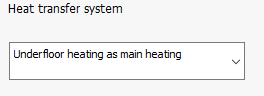 Section Heat transfer system Linear Revit