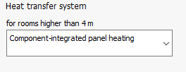 Heat transfer system Linear Building