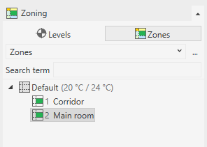 Section zoning Linear Revit