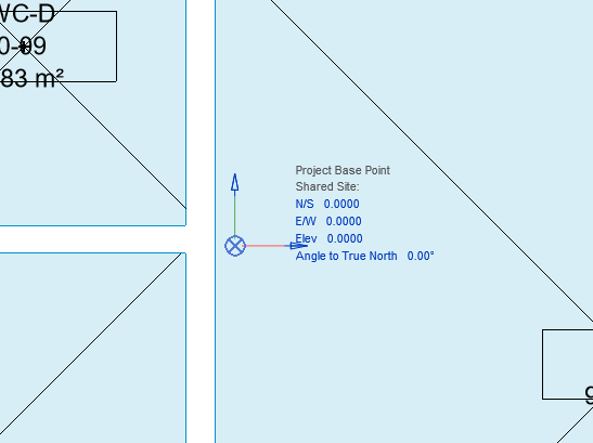 Project north basis point Linear Revit