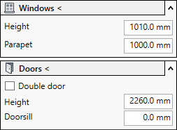 Window doors Linear Revit