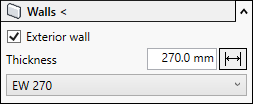 Walls section Linear Revit