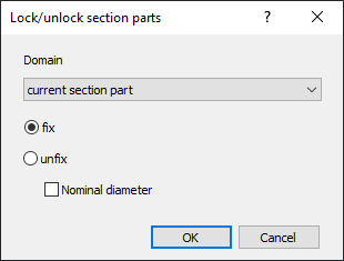 Dialog section part data Linear Revit