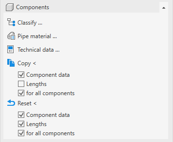 Components waste water Linear Revit