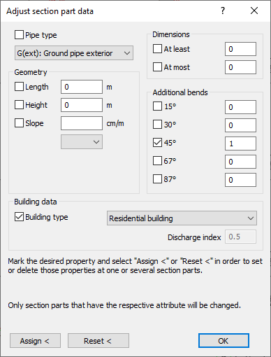 Section part data Linear Revit