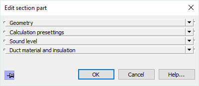 Dialog edit section Linear Revit