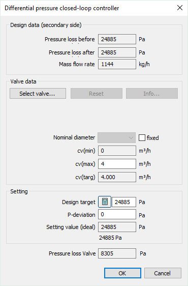 Technical data differential pressure controller Linear Revit