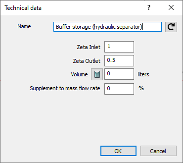 Technical data buffer storage Linear Revit