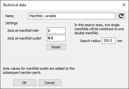 Technical data manifold Linear Revit