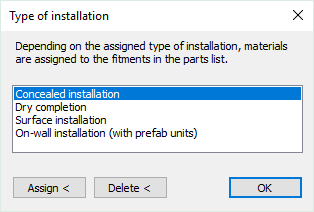 Type of installation Linear Revit