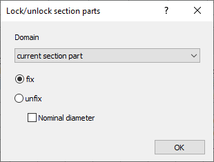 Lock section parts Linear Revit