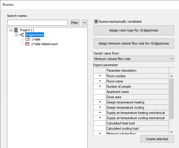 Dialog Rooms on project level and floor level LINEAR Solutions for Autodesk Revit