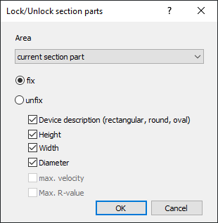 Lock section parts Linear Revit