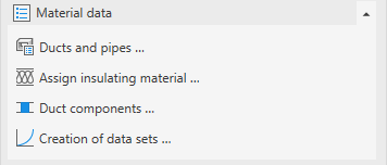 Material data section in the LINEAR Solutions for Autodesk Revit