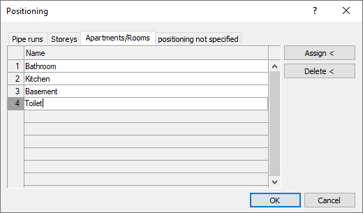 Dialog positioning