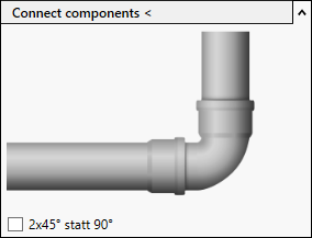 Waste water connect components Linear Revit