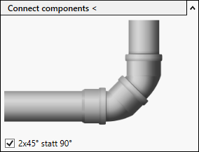 Waste water connect components Linear Revit