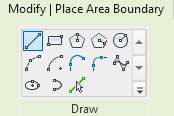 Modify place construction area Linear Revit