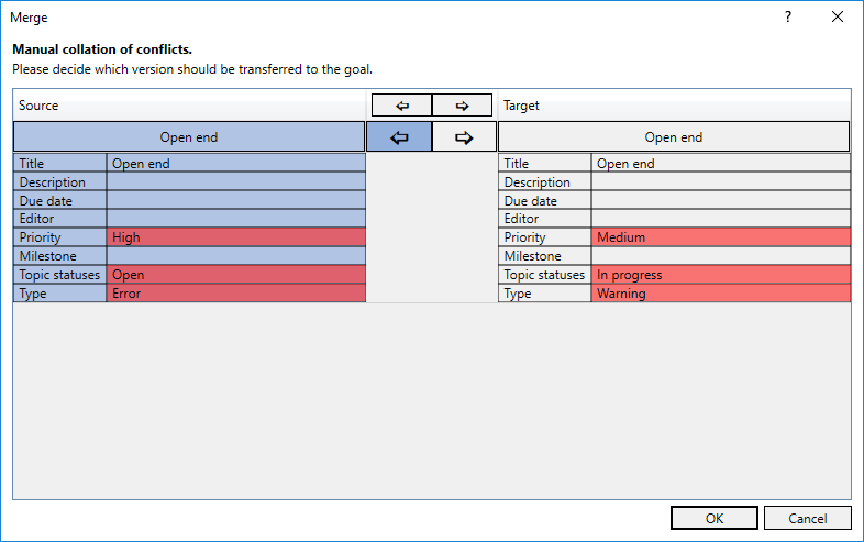 Dialog merge Linear Revit