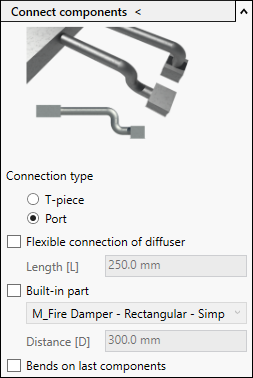 Connect components Linear Revit