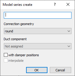 Dialog create model series Linear Revit