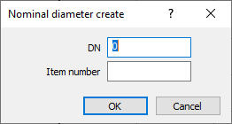 Dialog create nominal diameter Linear Revit