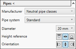 Construction pipes heating Linear Revit
