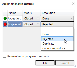 Assign unknown status Linear Revit