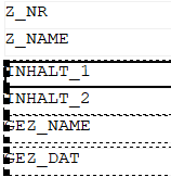 Align objects Linear Report Edit