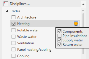 Project tab disciplines Linear Revit