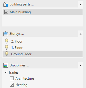 Project tab Linear Revit