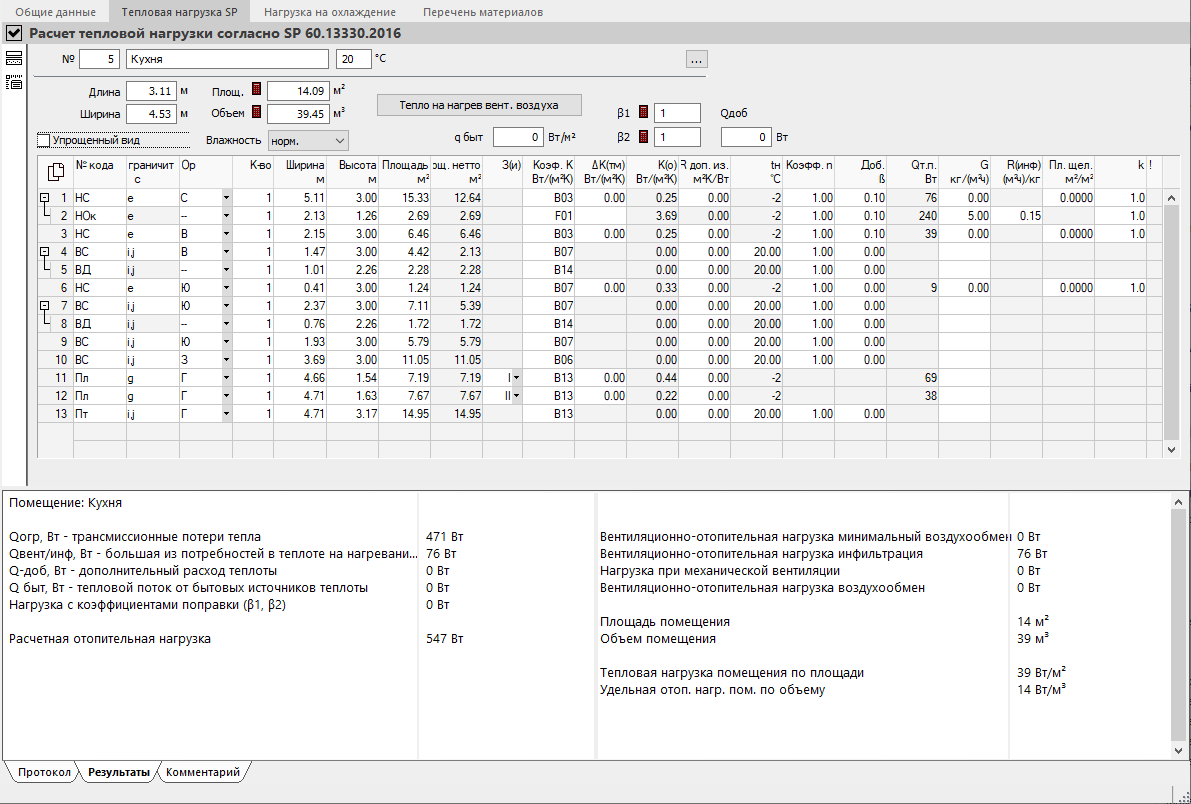 Подробнее о расчете отопительной нагрузки на уровне помещения - Knowledge  Base Revit | LINEAR